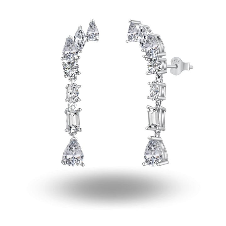 Sora Drop Earrings Silver