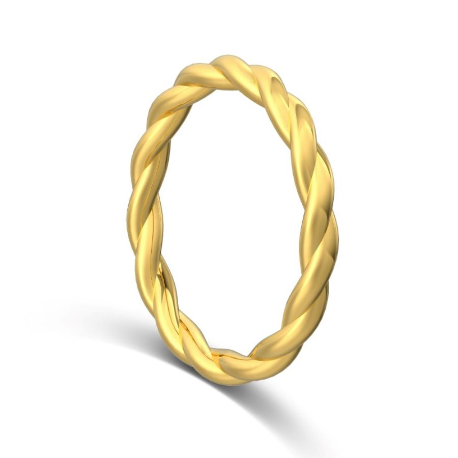 Ada Cable Ring Gold