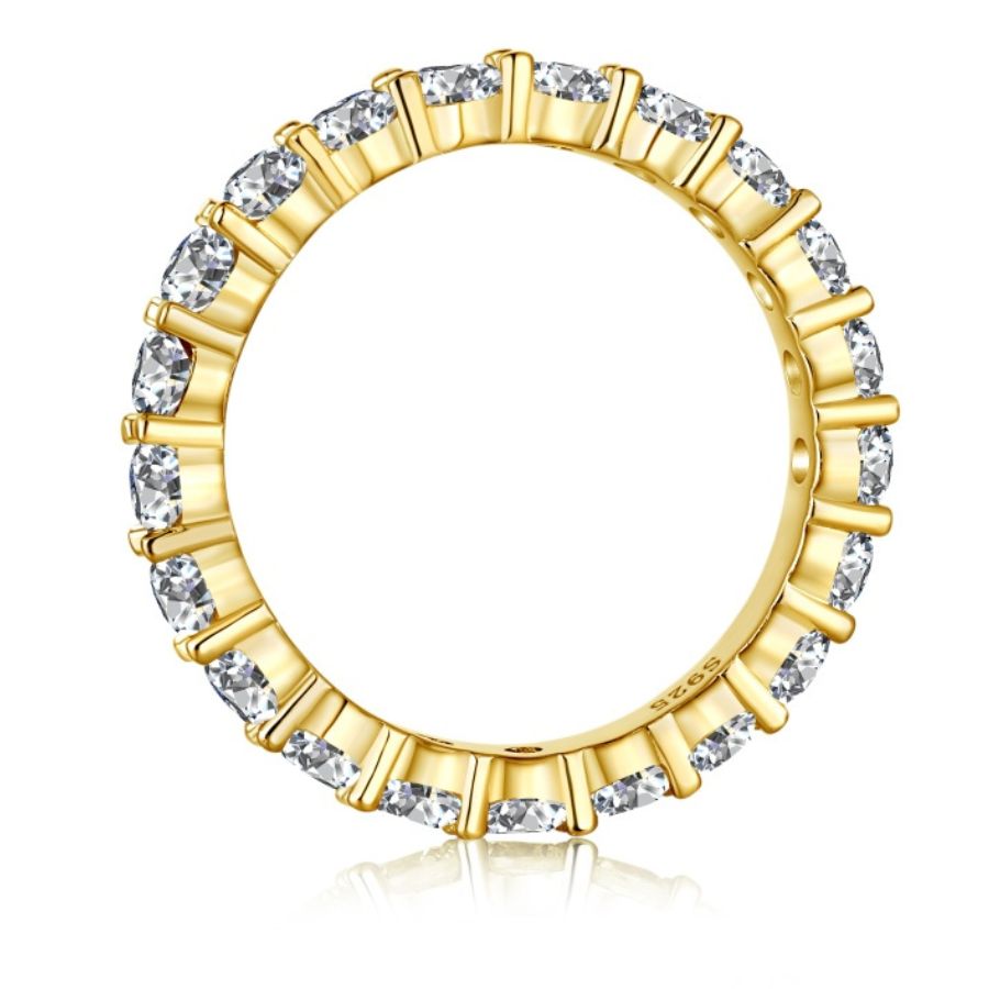 Altia Brilliant Cut Eternity Ring Gold