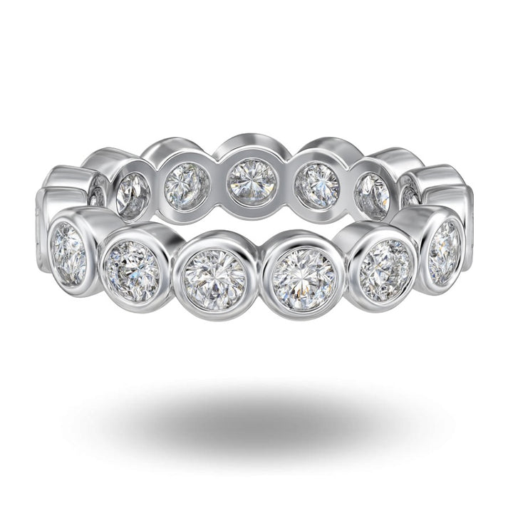 Brilliant Cut Bezel Eternity Band