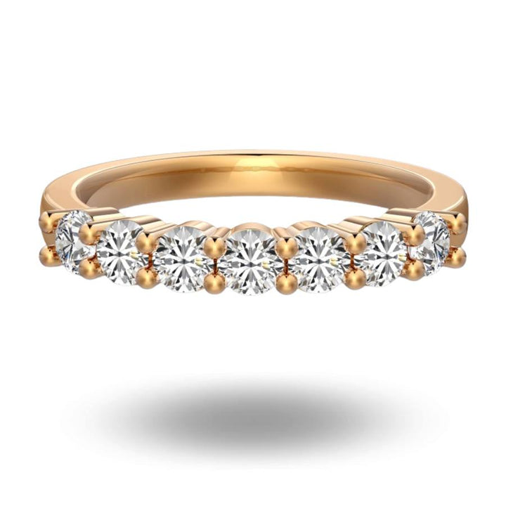Kova Half Eternity Ring Champagne Gold