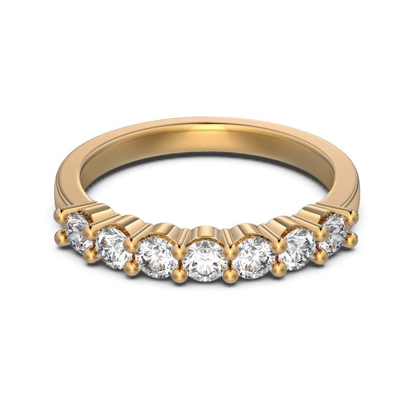 Kova Half Eternity Ring Champagne Gold