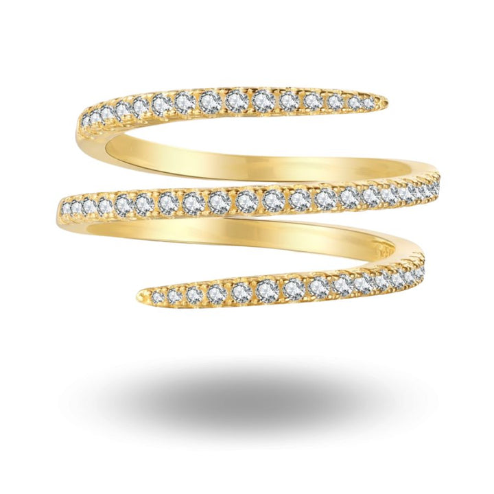 Savi Spiral Wrap Ring Gold