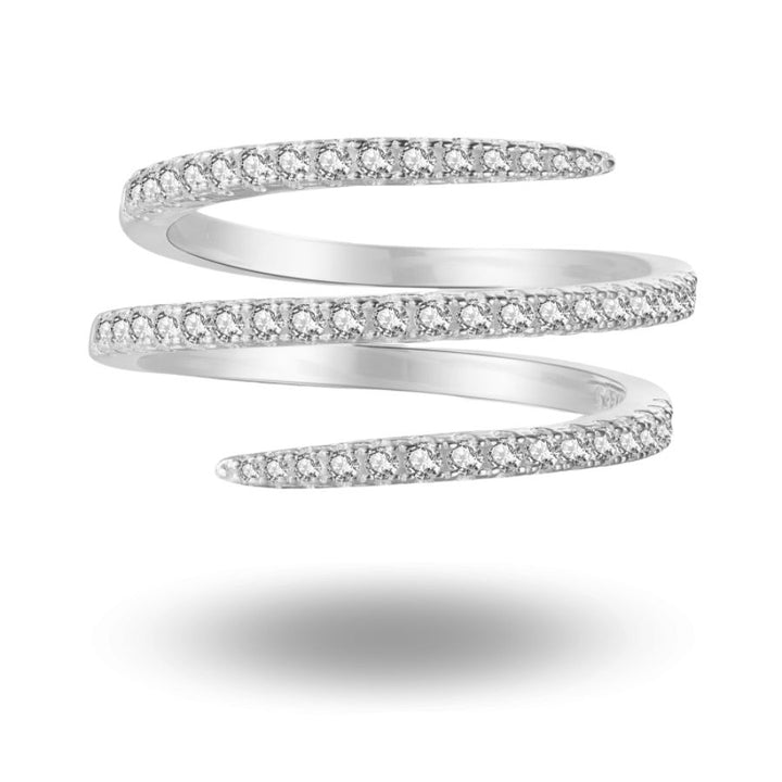 Savi Spiral Wrap Ring Silver