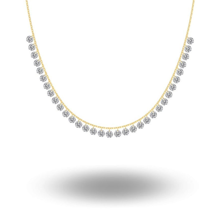 Shera Brilliant Cut Necklace Gold