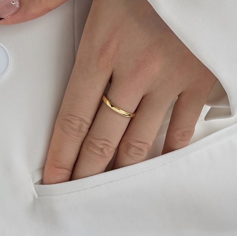 Sienna Plain Stacking Ring Gold