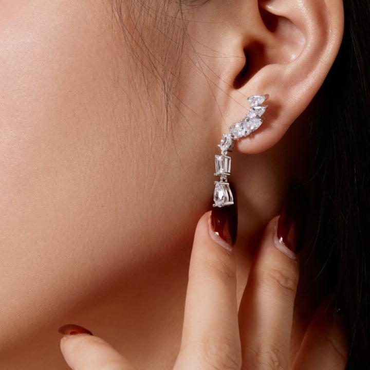 Sora Drop Earrings Silver