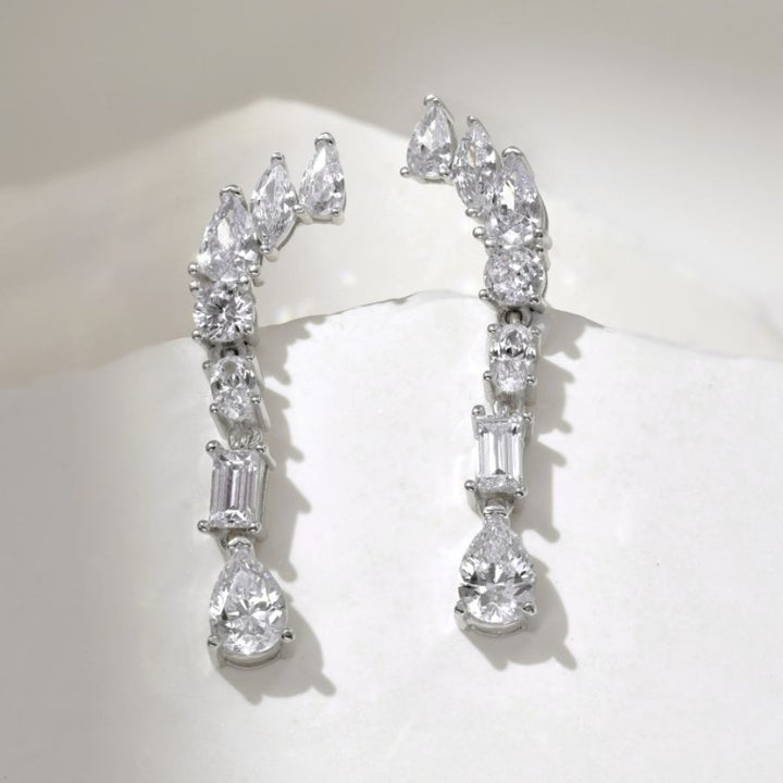 Sora Drop Earrings Silver