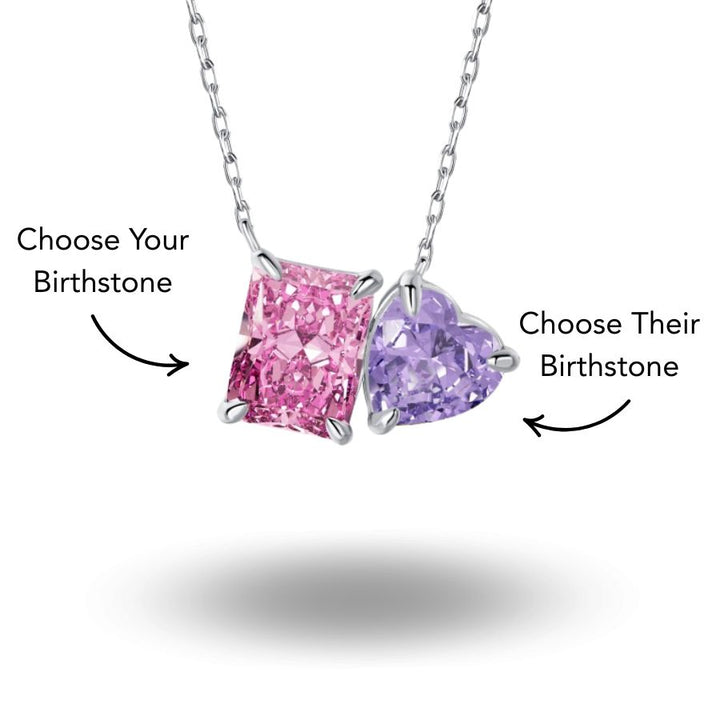 Toi et Moi Birthstone Necklace
