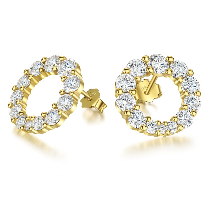Tori Cascaded Earrings Gold