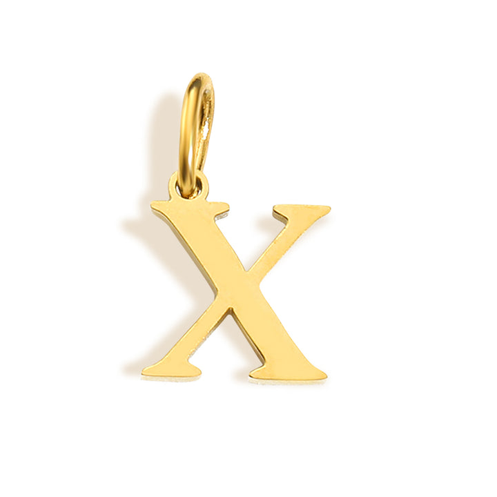 Initial & Birthstone Necklace Gold