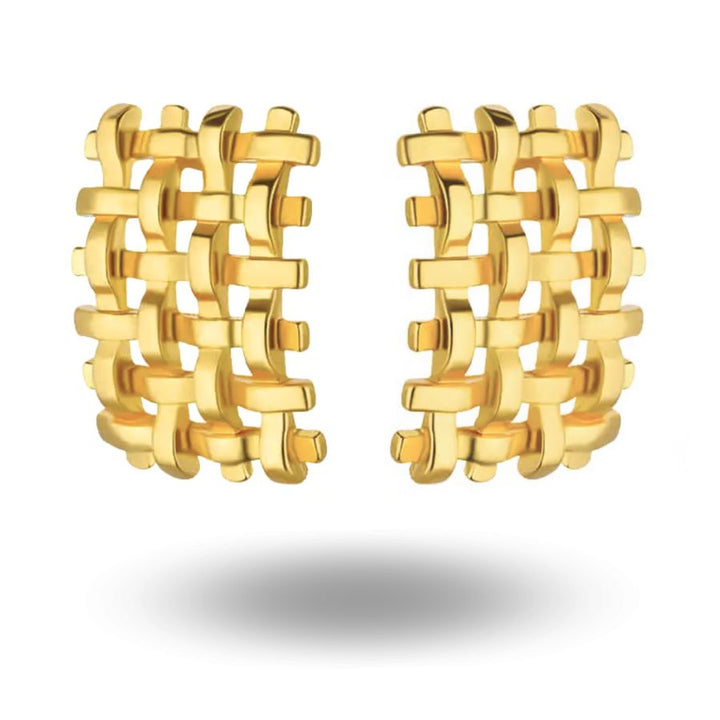 Campbell Mesh Earrings Gold