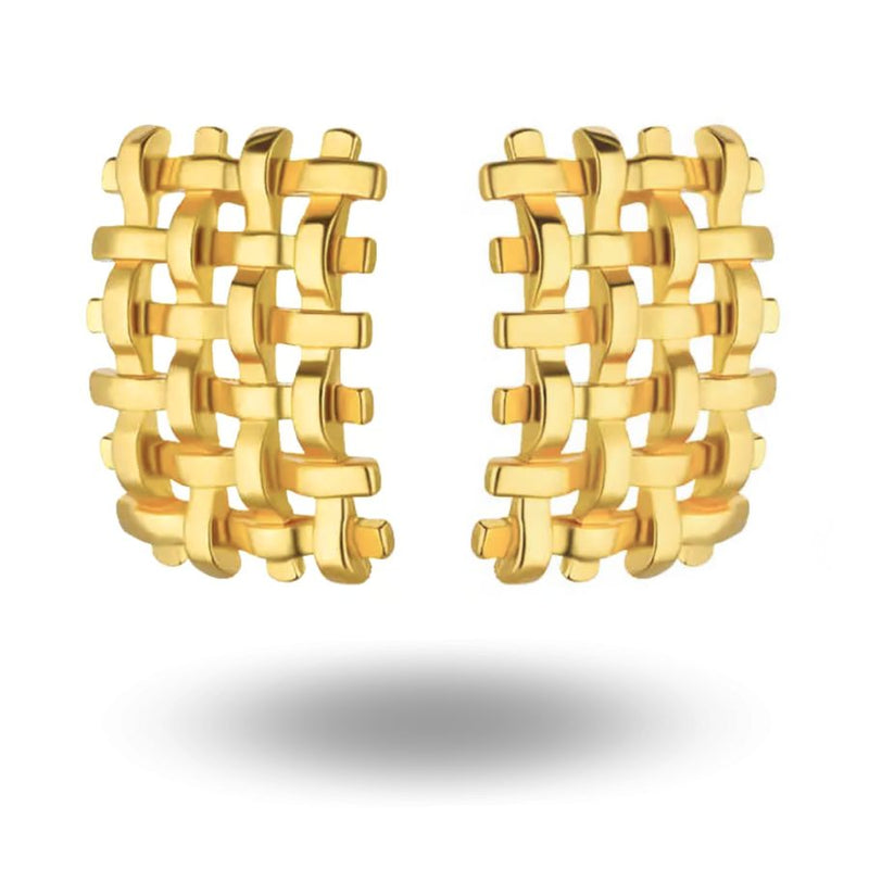 Campbell Mesh Earrings Gold