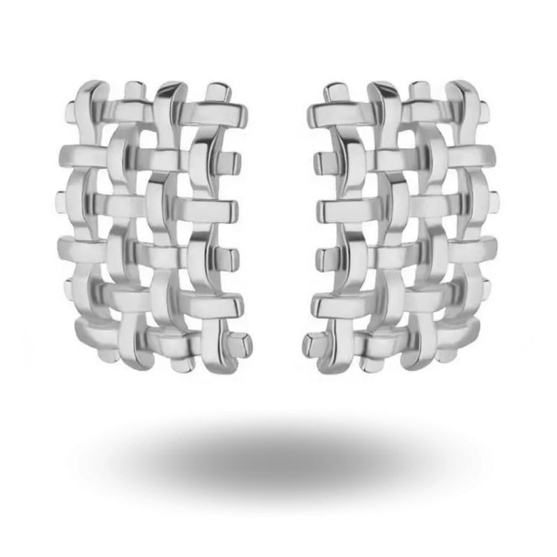 Campbell Mesh Earrings Silver