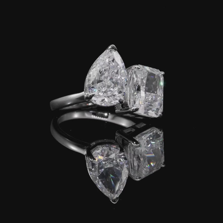 Toi et Moi Birthstone Ring