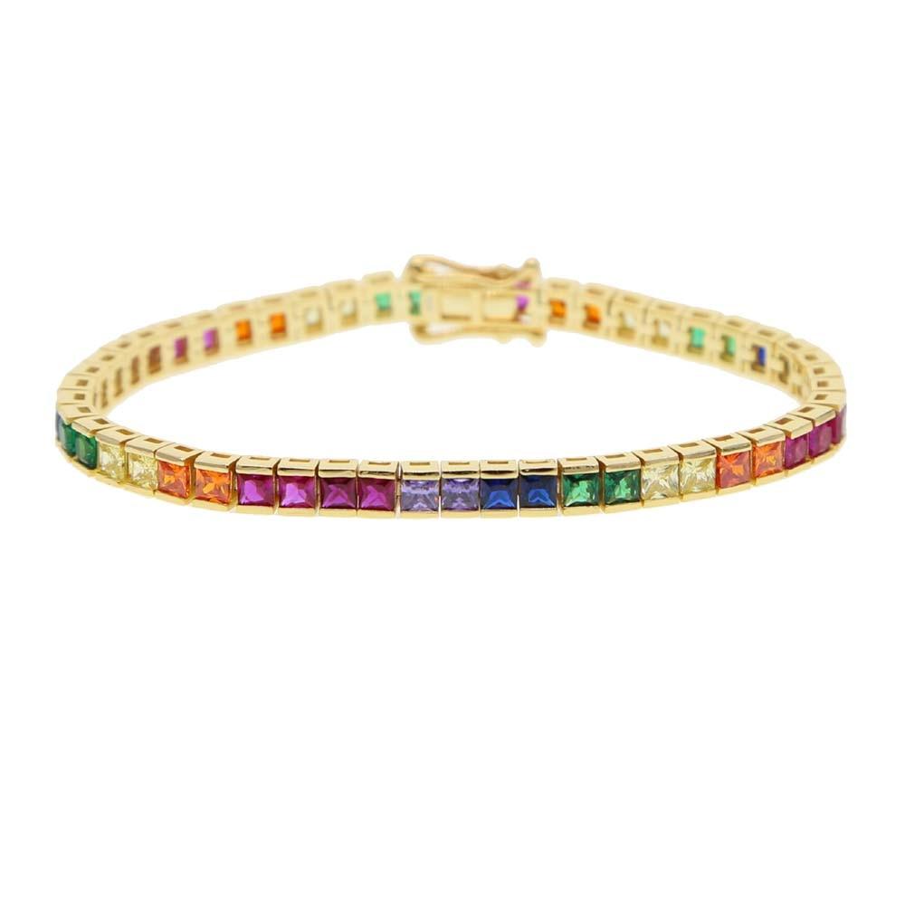 Tennis Rainbow Bracelet - House of Carats UK