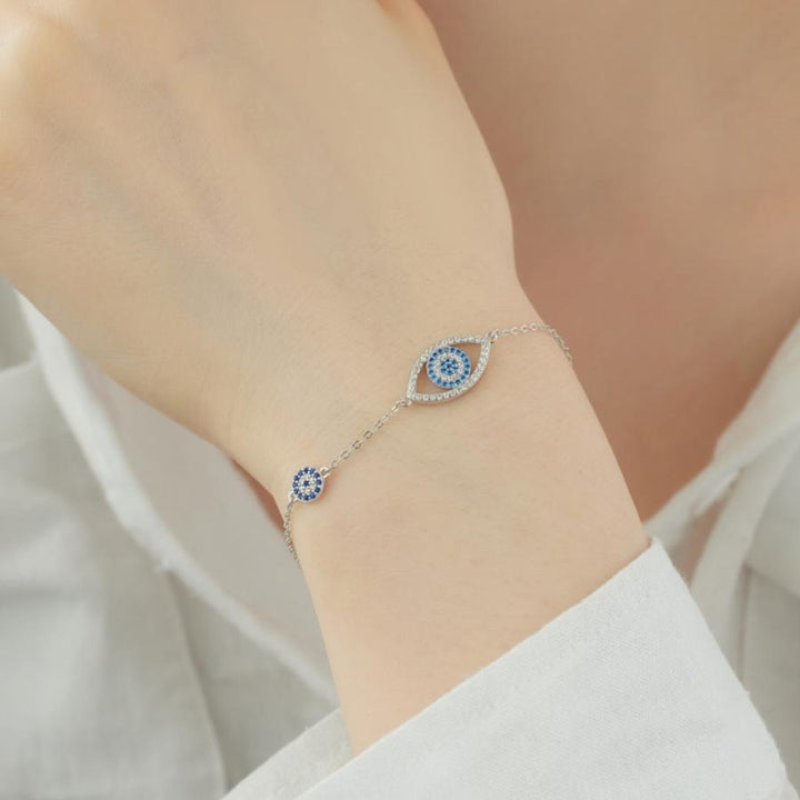 Pave Evil Eye Bracelet