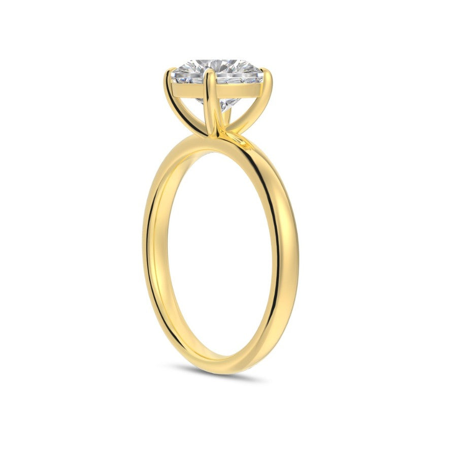 Elodie Brilliant Cut Solitaire Ring Gold