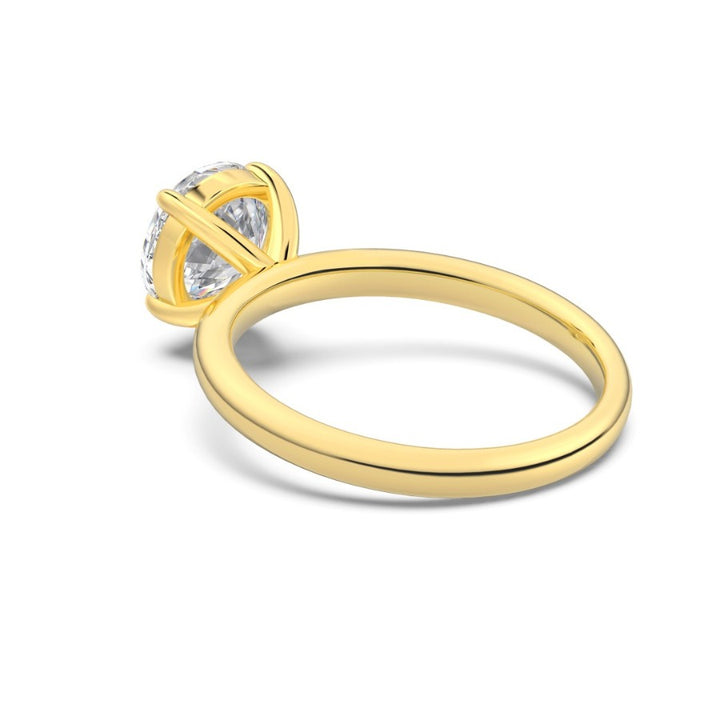 Elodie Brilliant Cut Solitaire Ring Gold