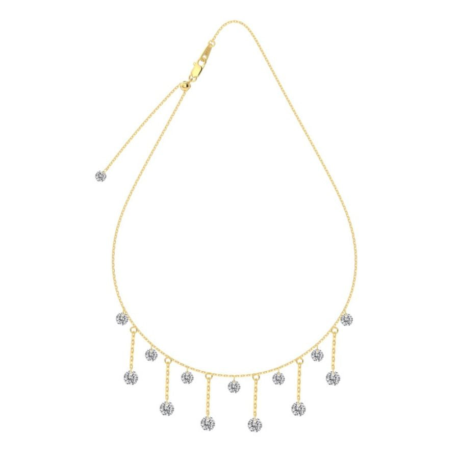 Salma Brilliant Cut Necklace Gold