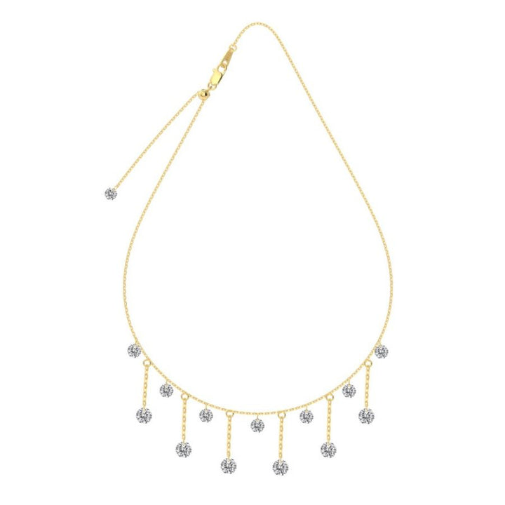 Salma Brilliant Cut Necklace Gold