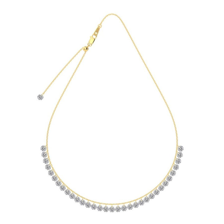 Shera Brilliant Cut Necklace Silver