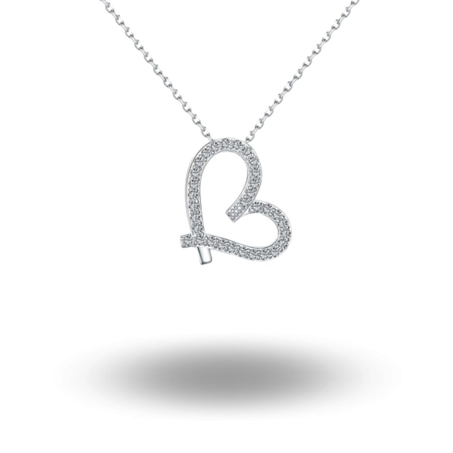 Radiant Love Necklace Silver