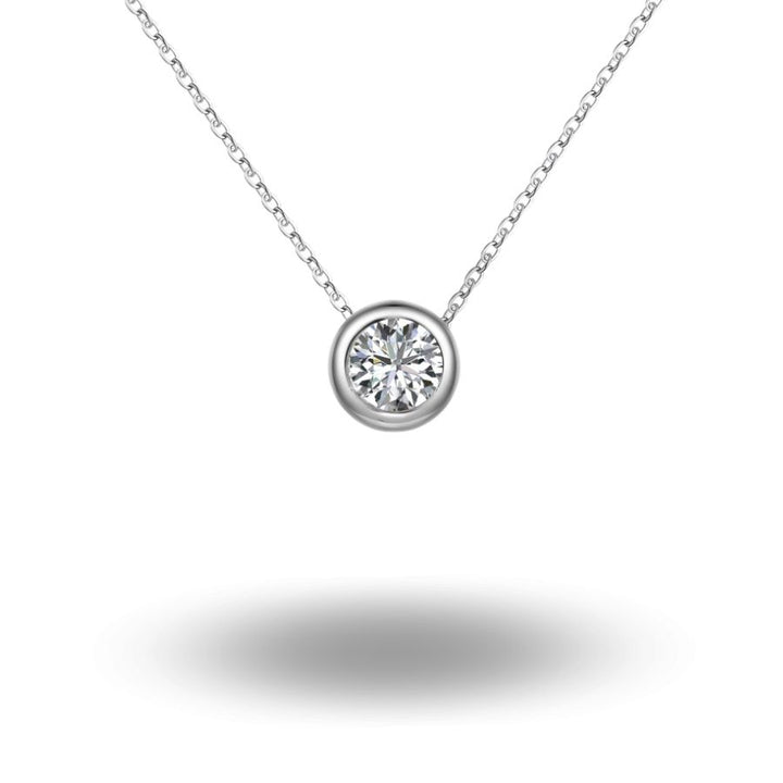 Bezel Solitaire Necklace