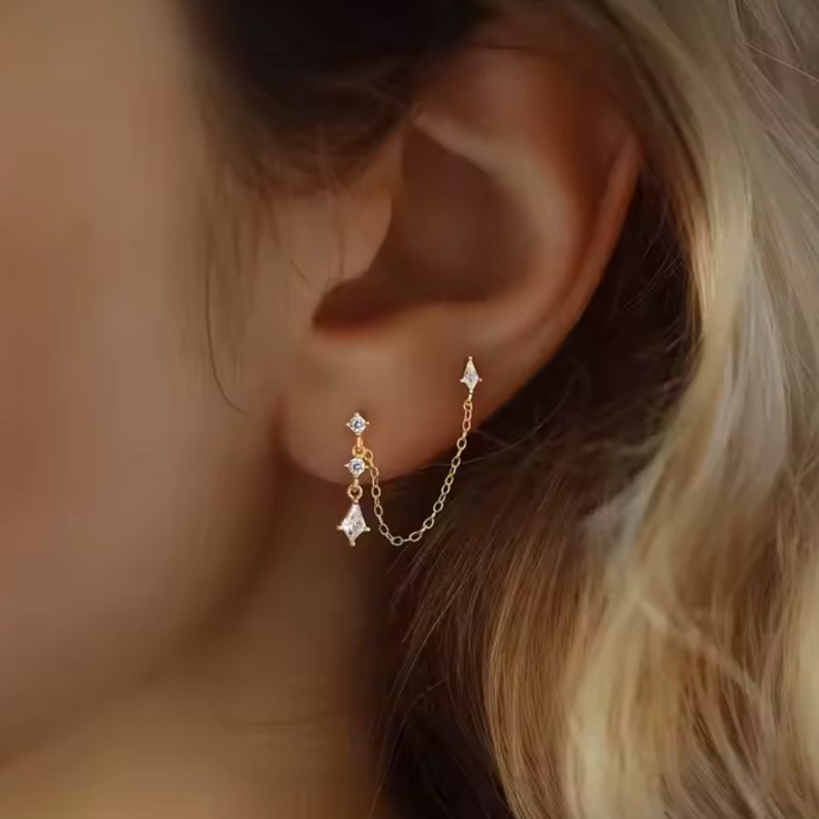 Celeste Earring Set Silver