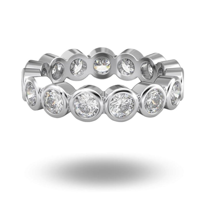 Brilliant Cut Bezel Eternity Band