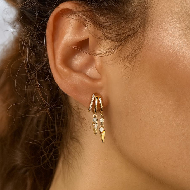 Elain Illusion Earrings Silver