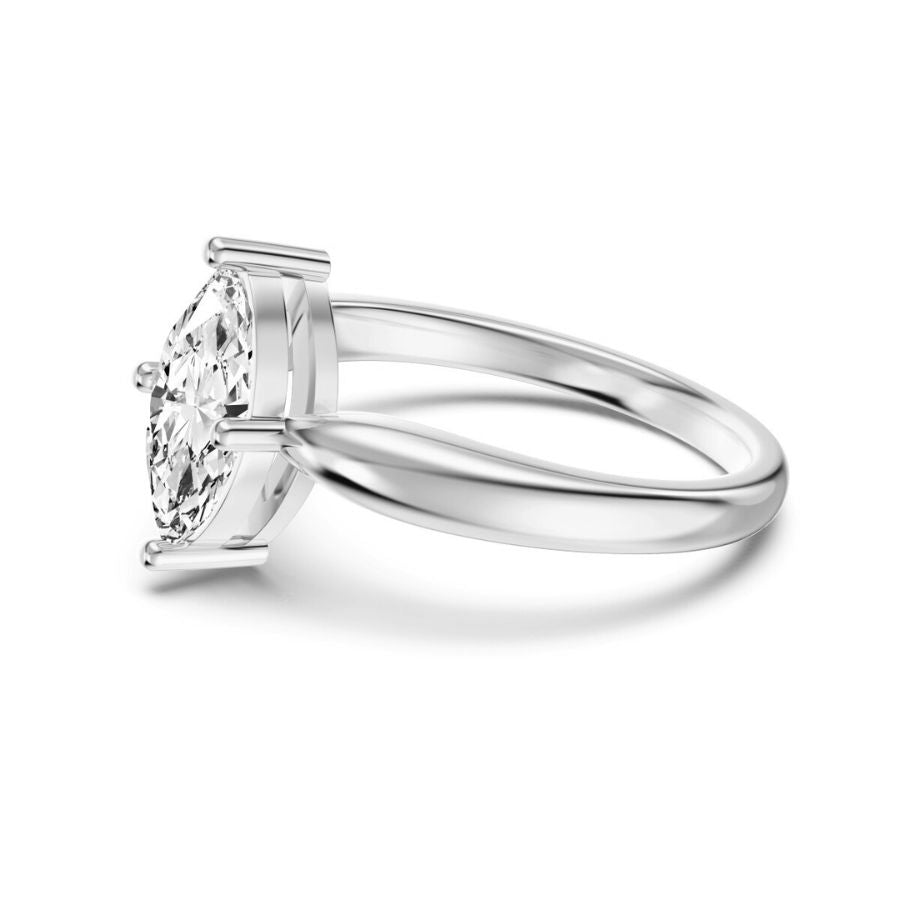 Nova Marquise Cut Ring Silver