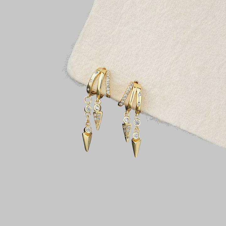 Elain Illusion Earrings Silver