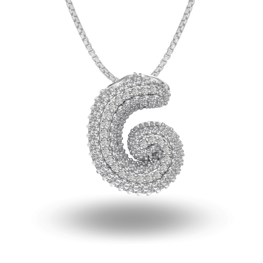 Bubble Initial Necklace