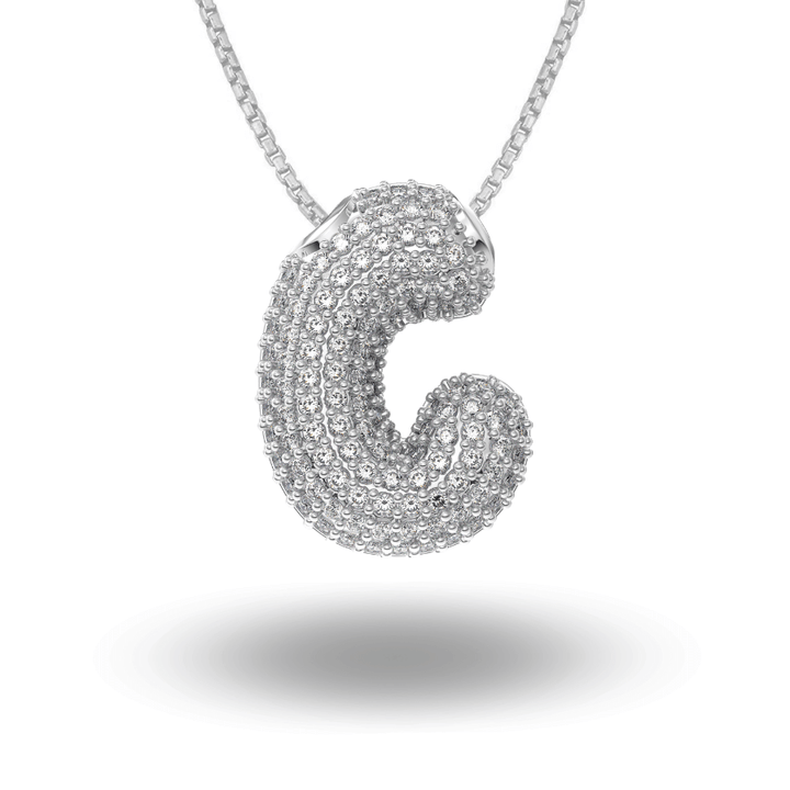 Bubble Initial Necklace