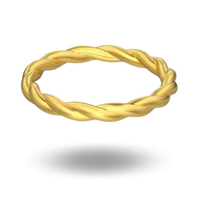Ada Cable Ring Gold