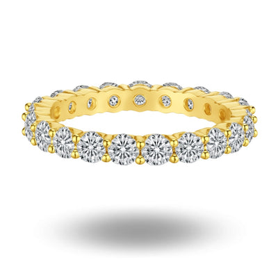 Altia Brilliant Cut Eternity Ring Gold