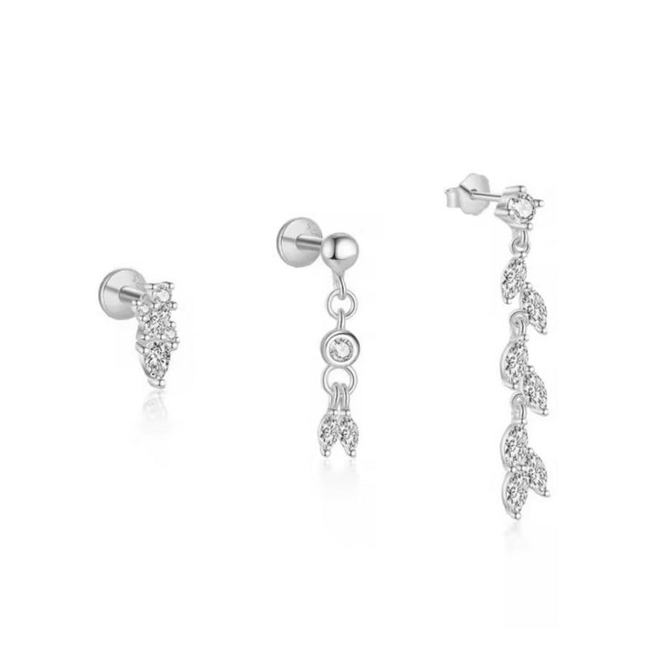 Arabella Earring Set Silver