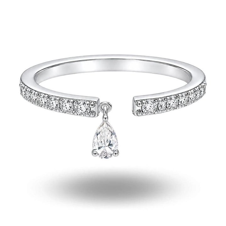 Areli Pear Cut Moissanite Ring