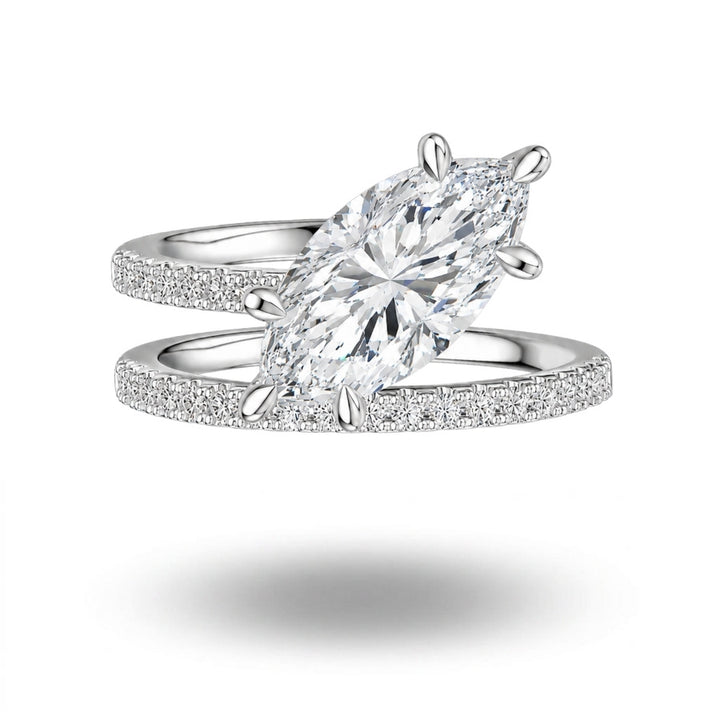 Aveline Marquise Cut Ring Silver