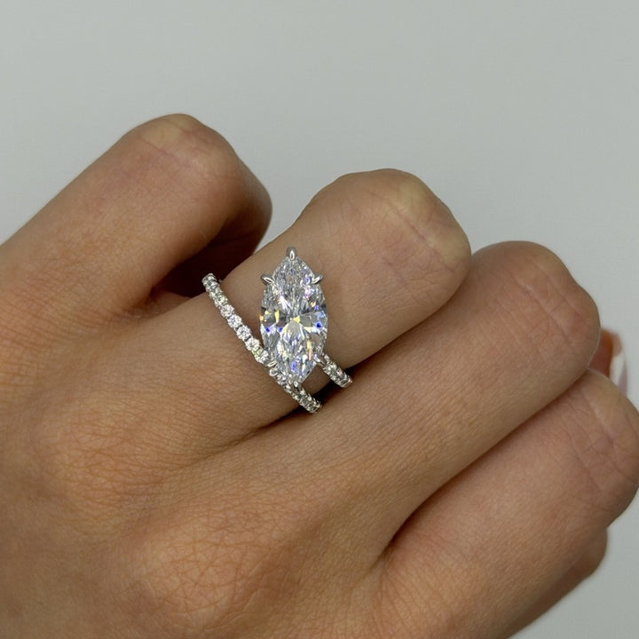 Aveline Marquise Cut Ring Silver
