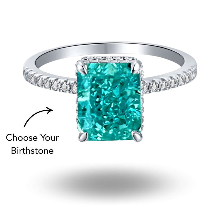 Brea Crushed Ice Birthstone Ring