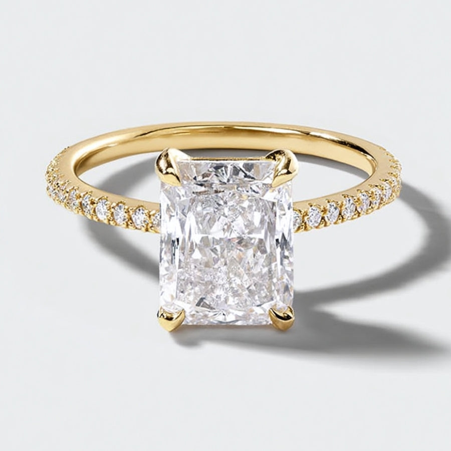 Brea Crushed Ice Ring Gold