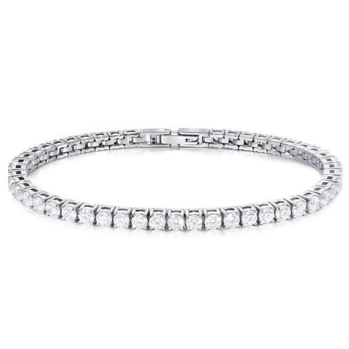 Brilliant Cut Tennis Bracelet 2.5mm Silver