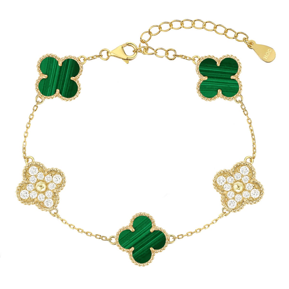 Cristia Clover Bracelet Green House of Carats UK