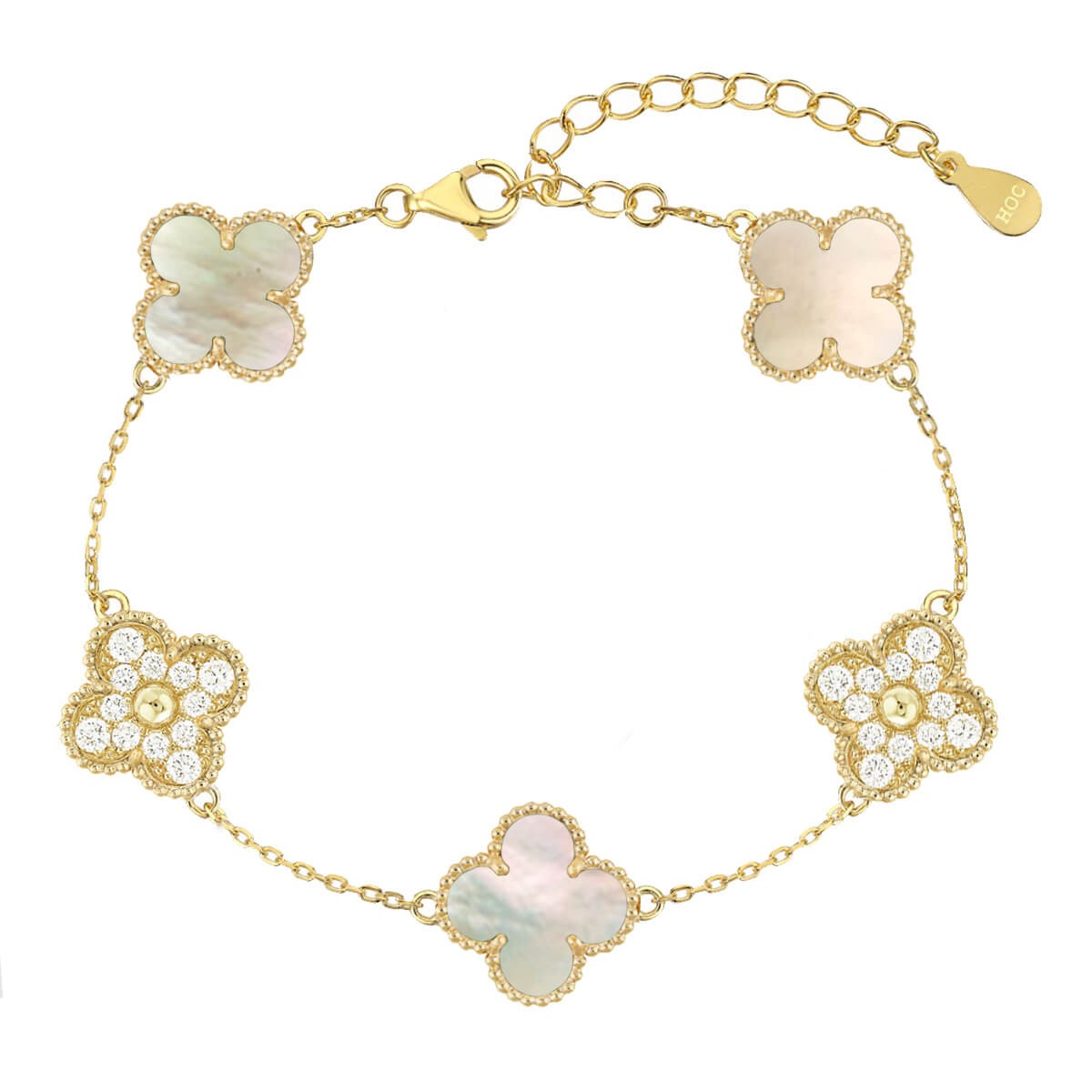 Van cleef arpels clover on sale bracelet