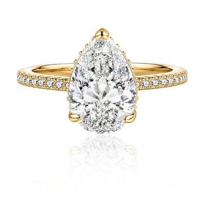 Diosa Pear Cut Ring Gold