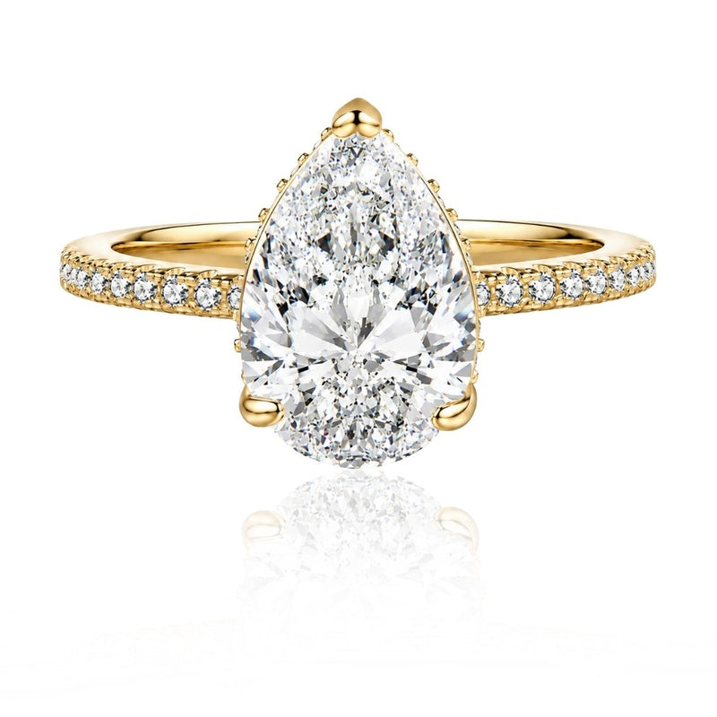 Diosa Pear Cut Ring Gold