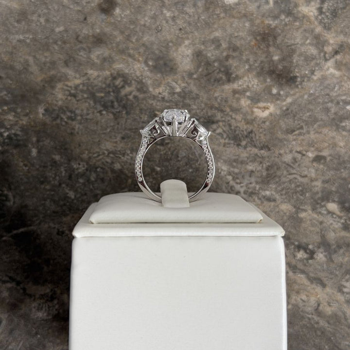 Edith Marquise Cut Ring Silver