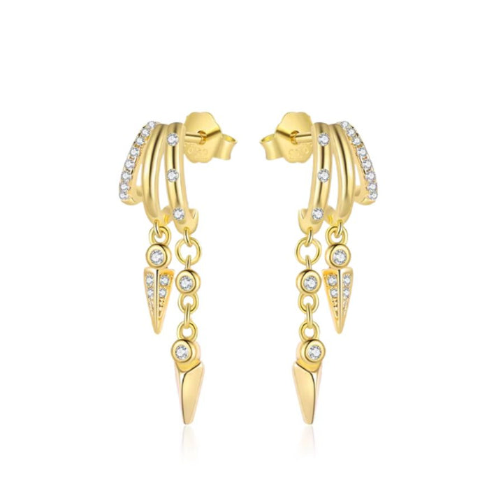 Elain Illusion Earrings Gold